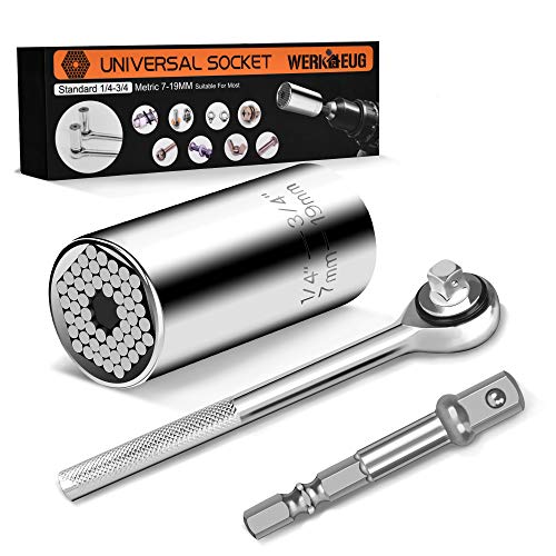 Drill Tool 7-19mm Socket Adapter With 3/8 To 1/4 Inch Power Drill Adapter Universal Color : Black Drill Tool 7-19mm Socket Adapter With 3/8 To 1/4 Inch Power Drill Adapter Universal Color : Black